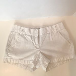 JCrew chino shorts, 3” inseam, white, sz 2